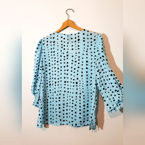 Worthington Light Blue Blouse - Picture 4 of 4
